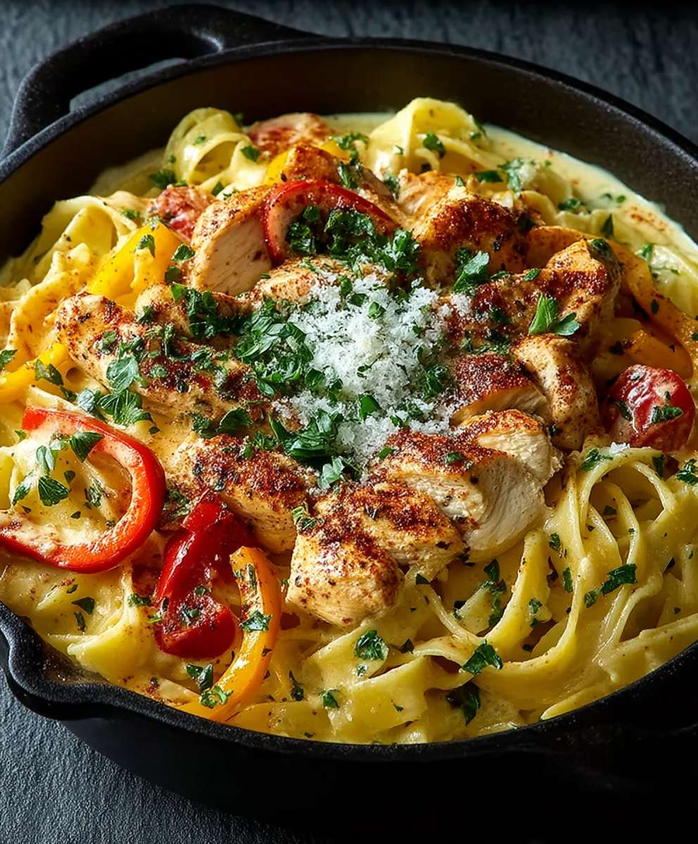Creamy Cajun chicken pasta