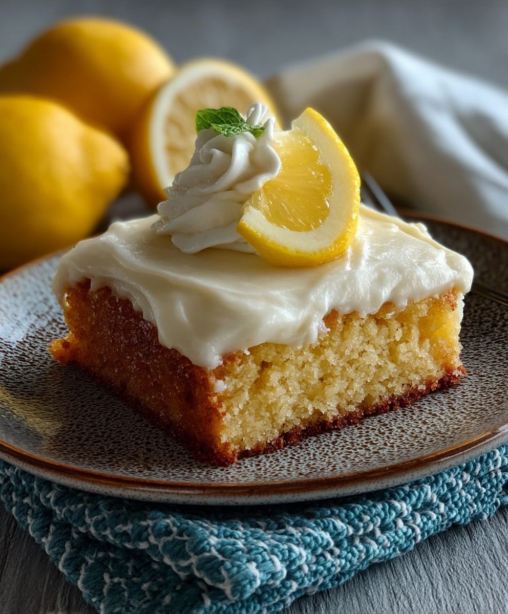 Lemon sheet cake