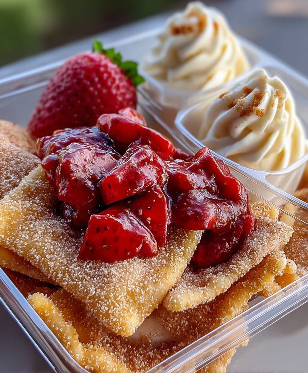 Strawberry Cheesecake Nachos