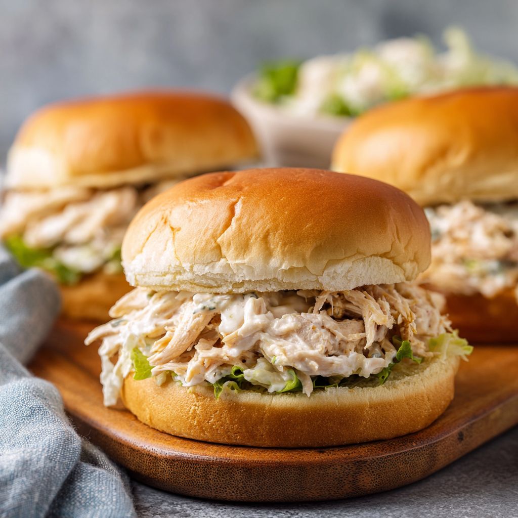 Ohio shredded chicken sandwich