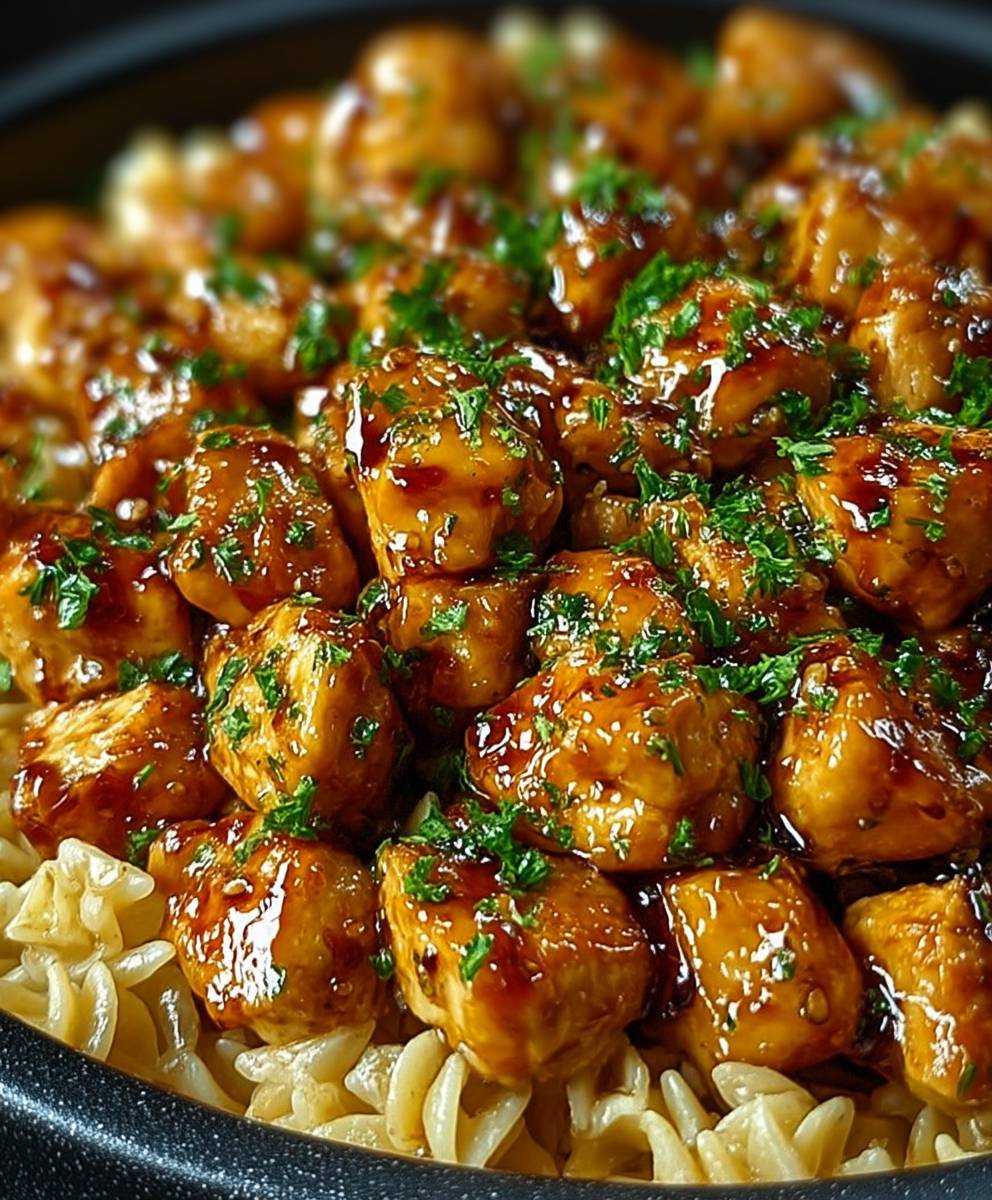Honey garlic chicken pasta
