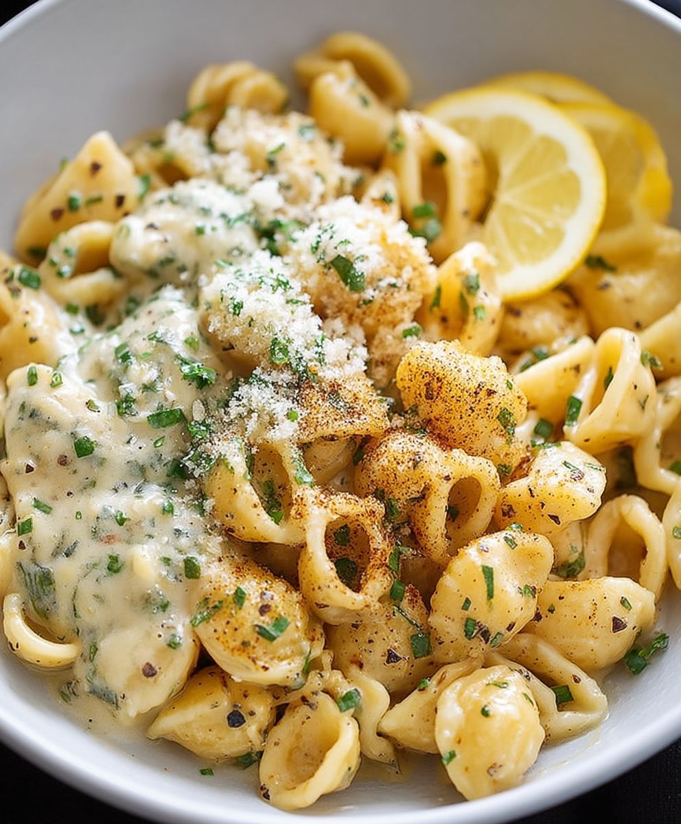 Garlic butter pasta one pot