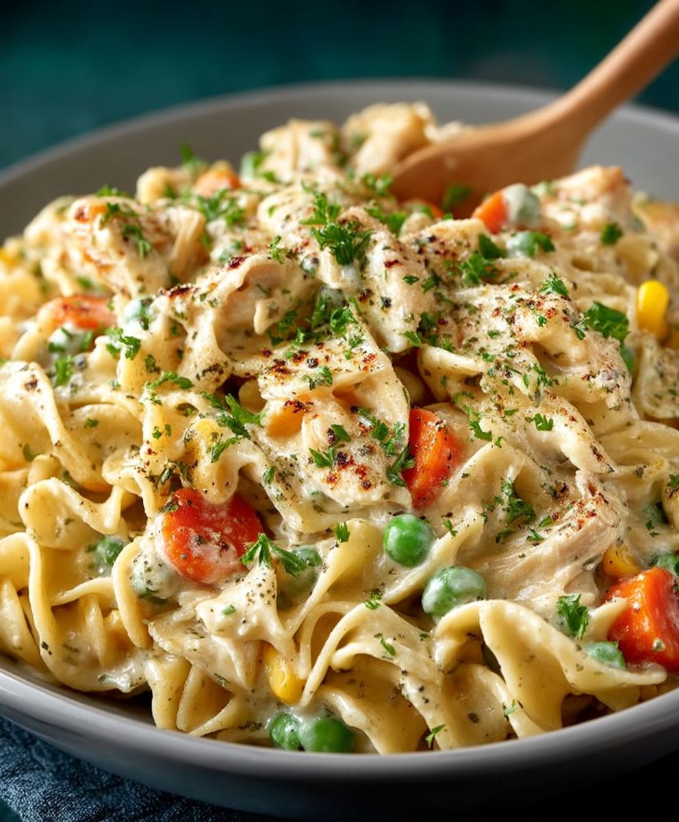 Chicken Pot Pie Pasta