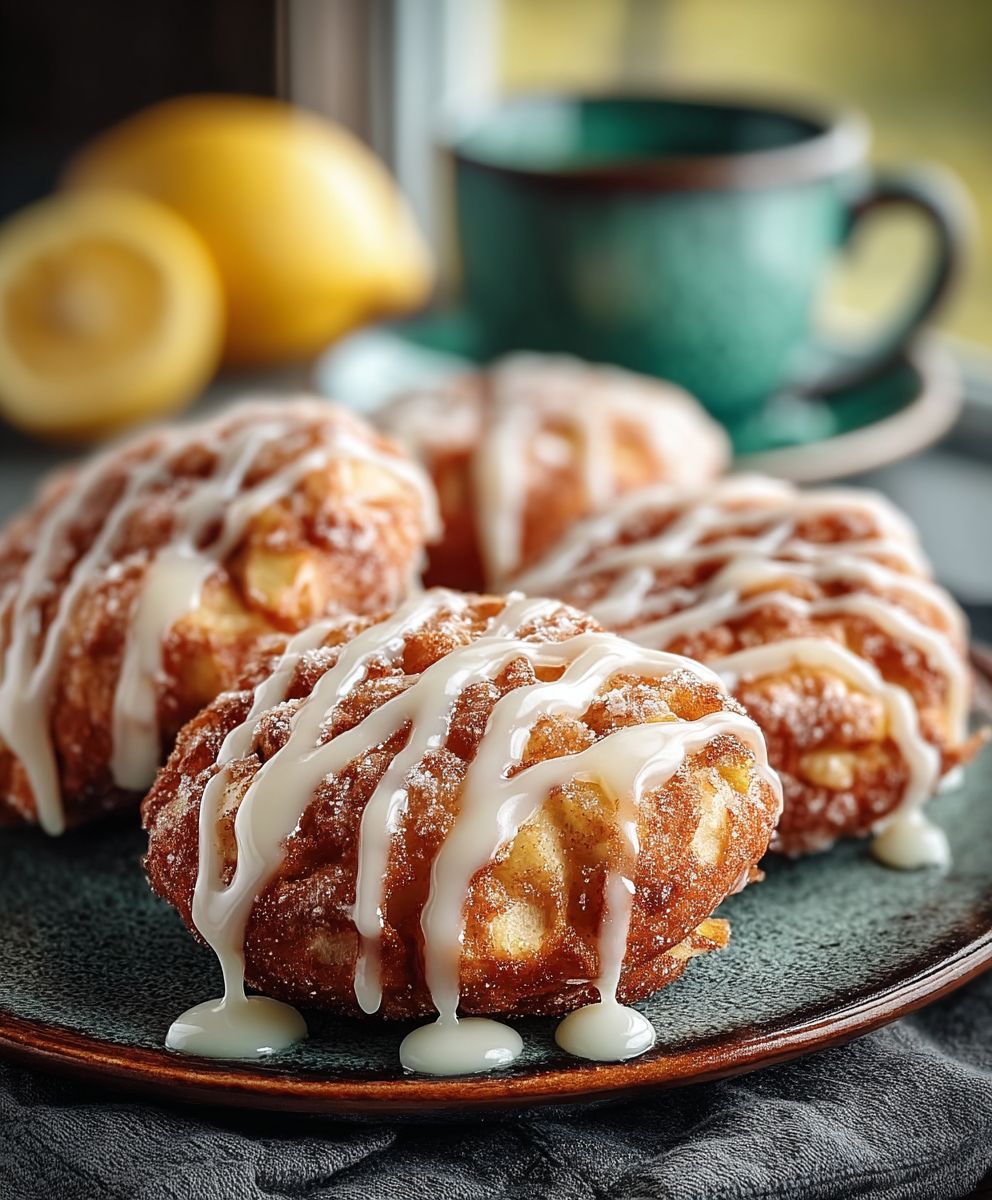 Baked apple fritters