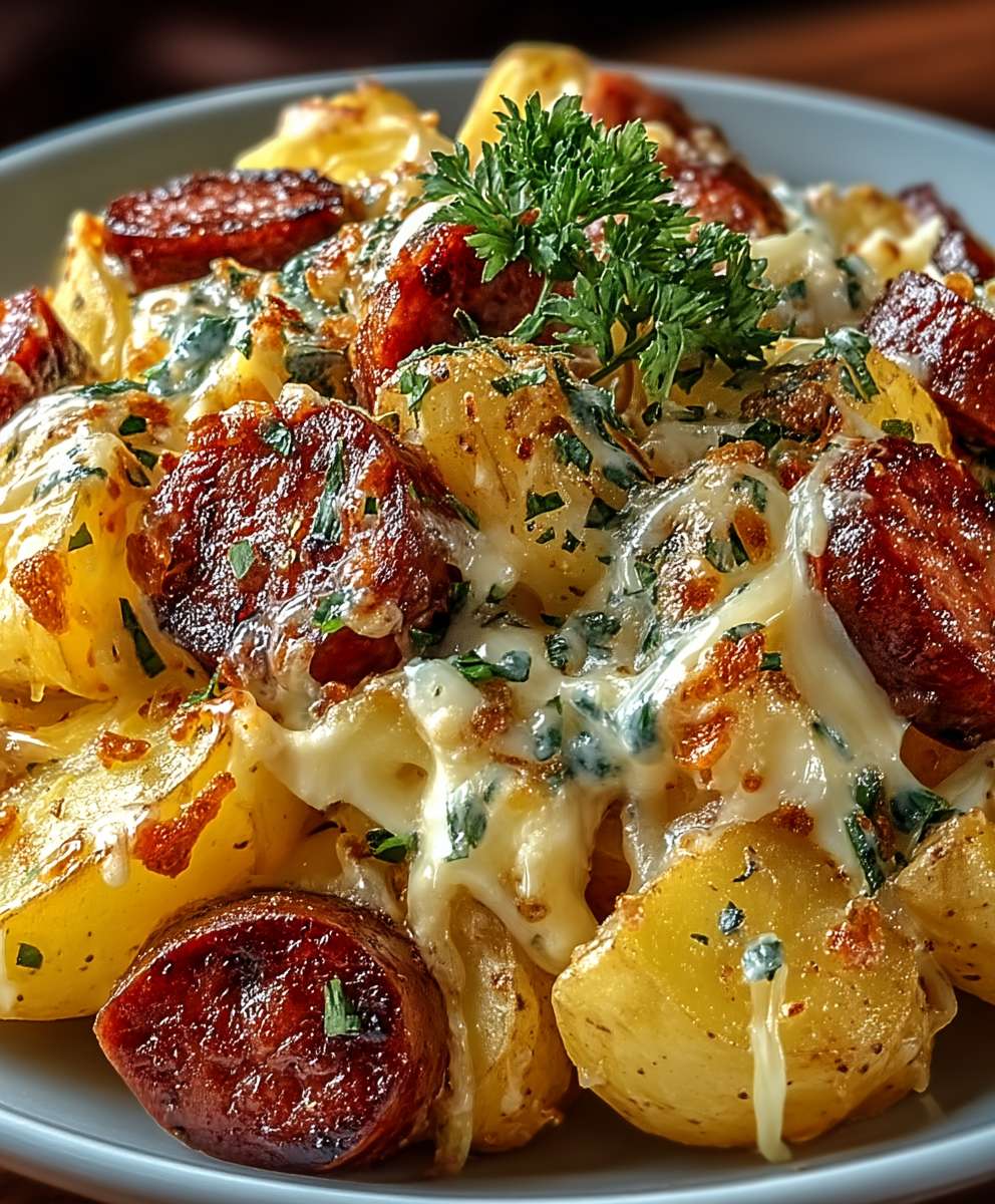 Cheesy Ranch Potatoes Sausage