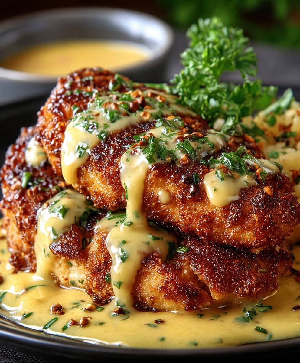 Pretzel chicken mustard cheddar