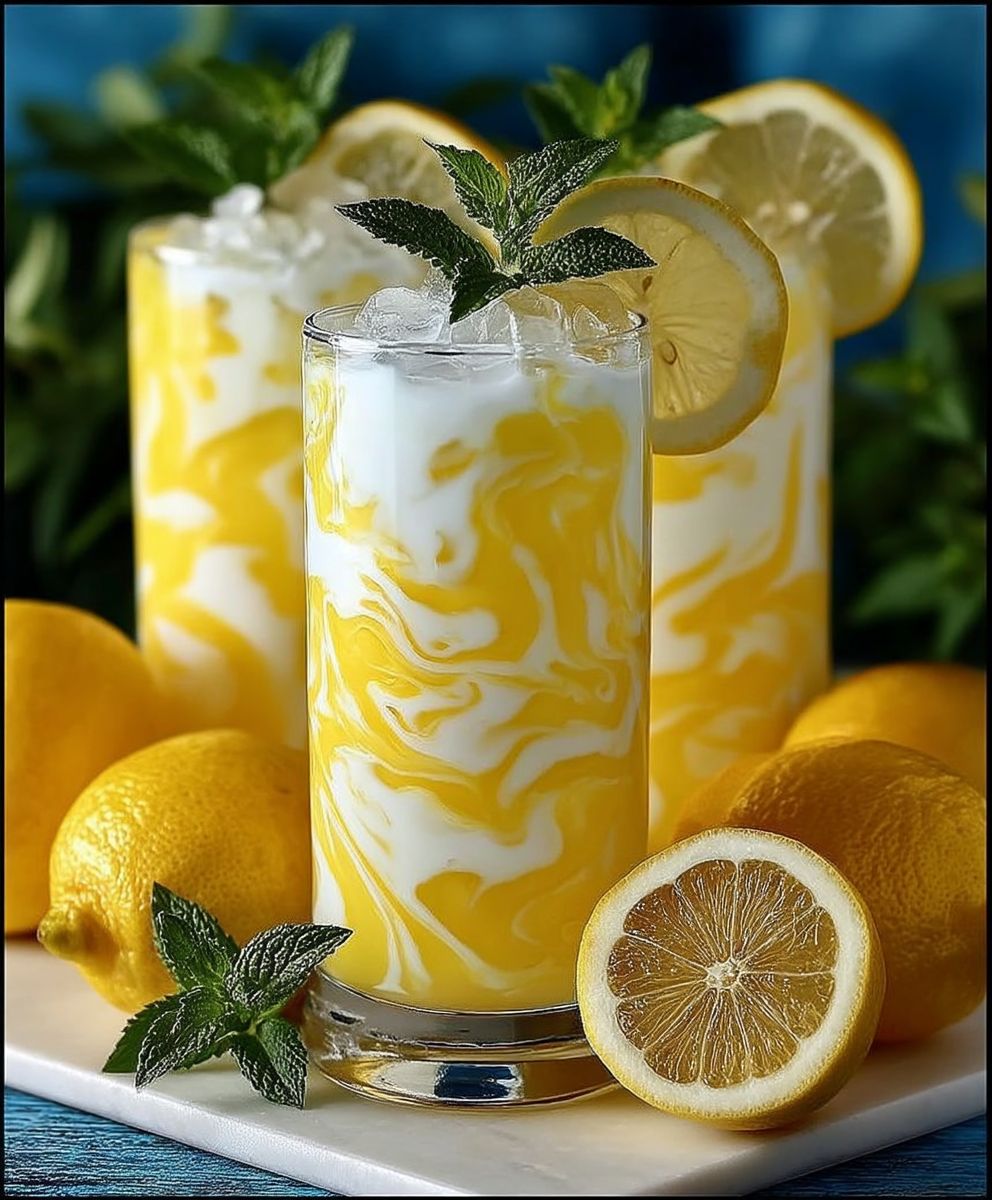 Condensed Milk Lemonade Drink