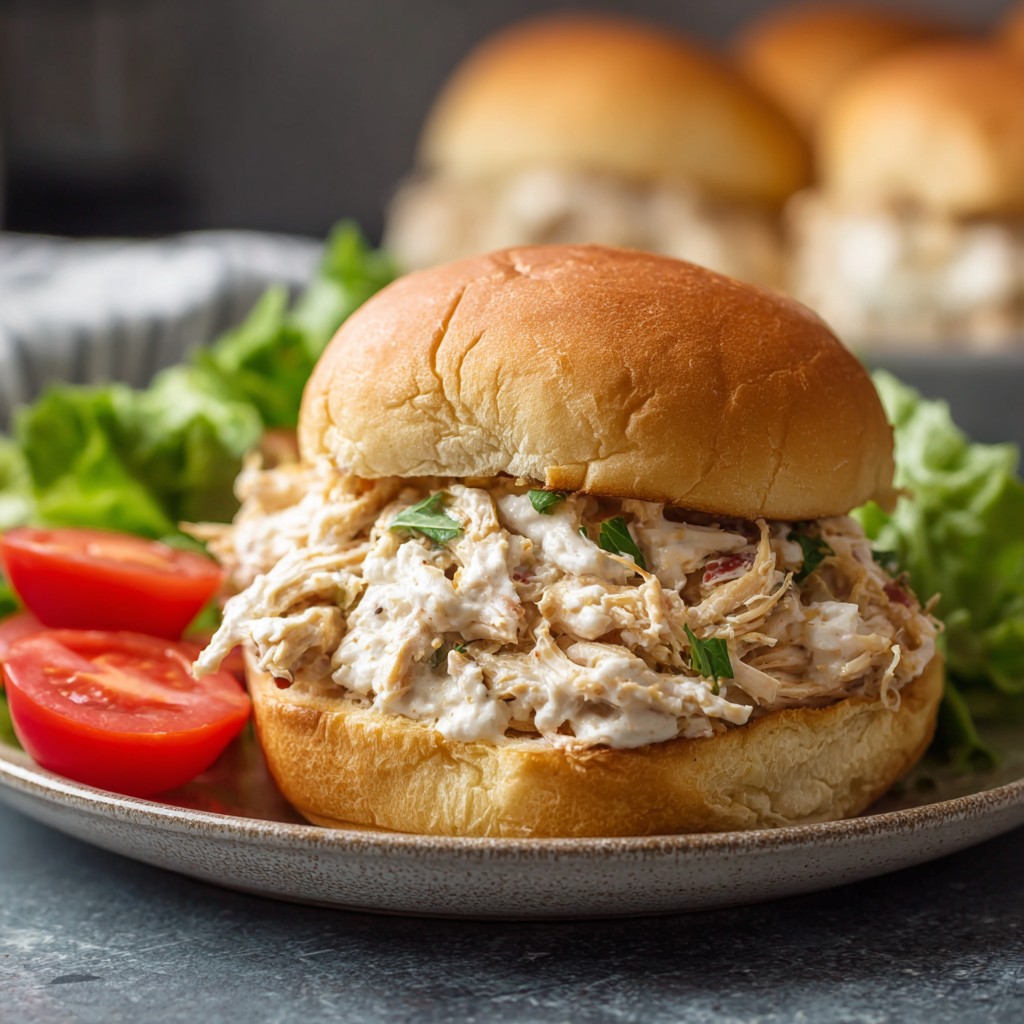 Ohio shredded chicken sandwich