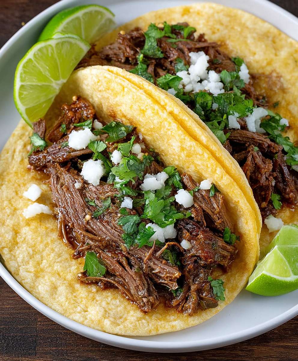 Crock Pot Shredded Beef Tacos
