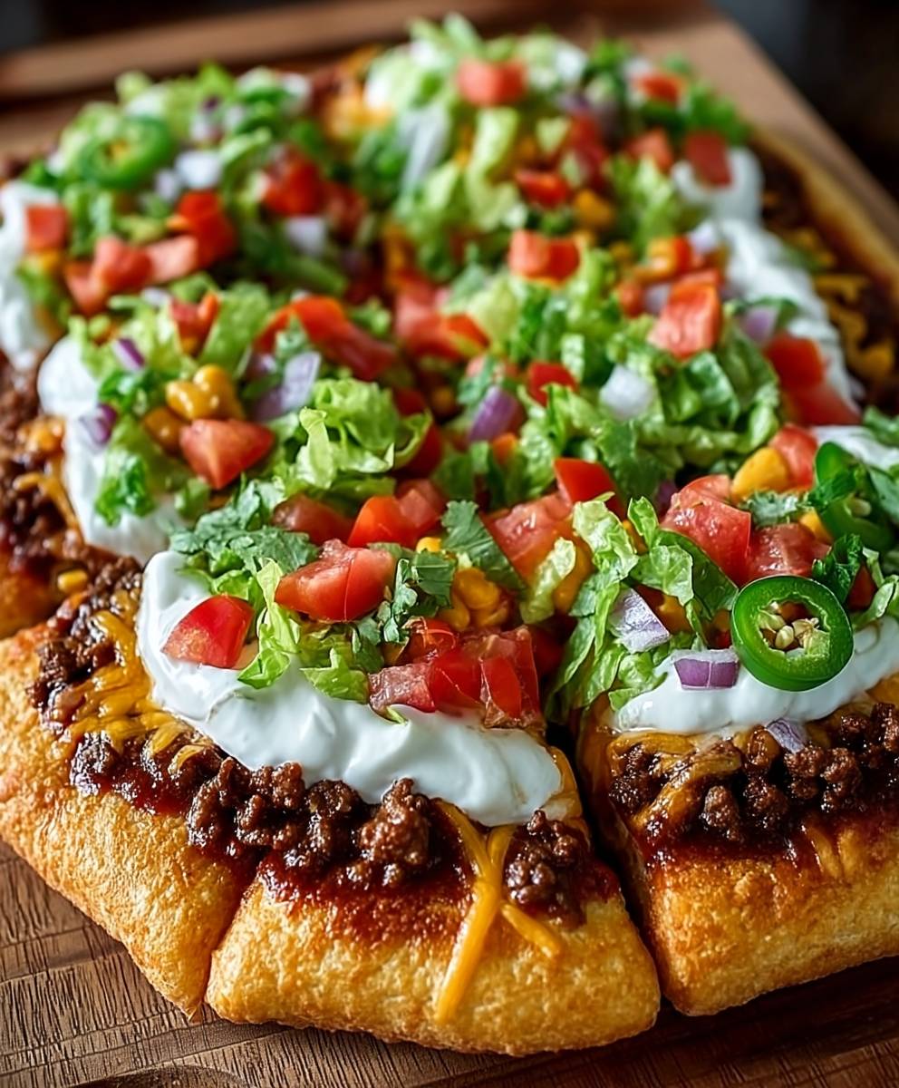 Taco Pizza Appetizer