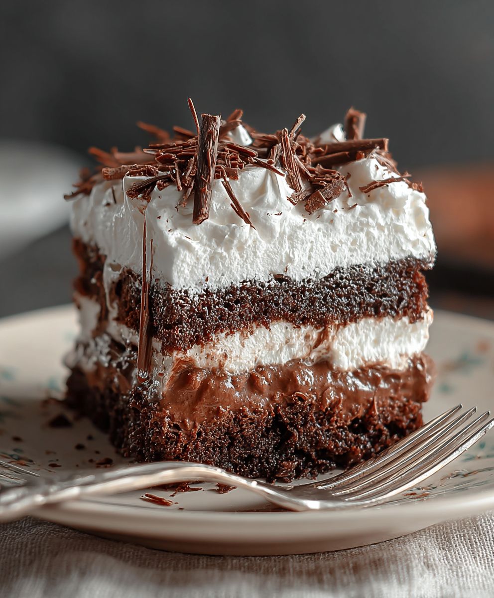 Brownie refrigerator cake