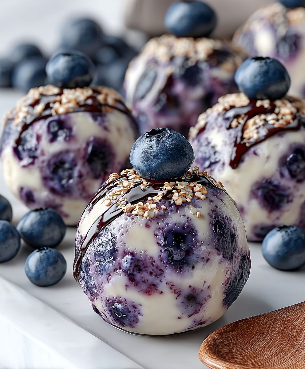 Blueberry cheesecake protein bites