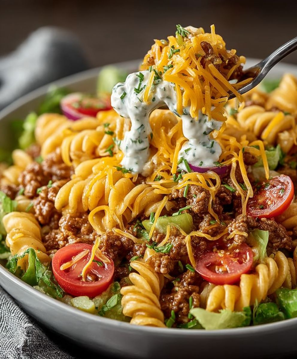 Big Mac Pasta Salad