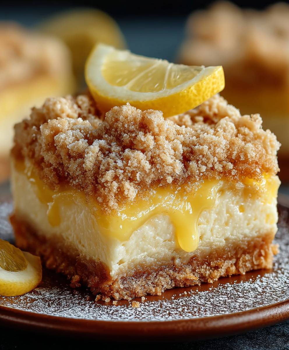 Lemon crumb squares