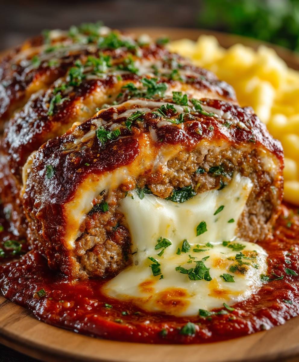 Stuffed Italian Meatloaf
