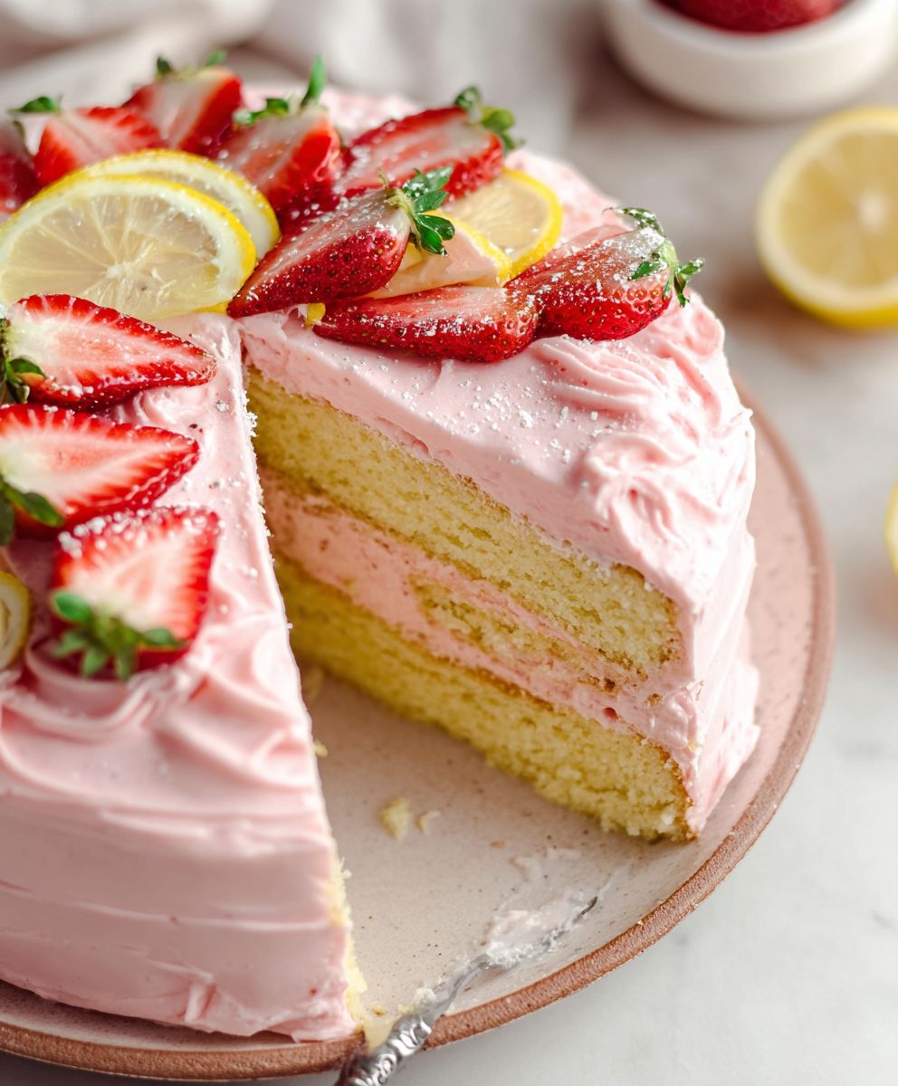 Strawberry Lemon Cake