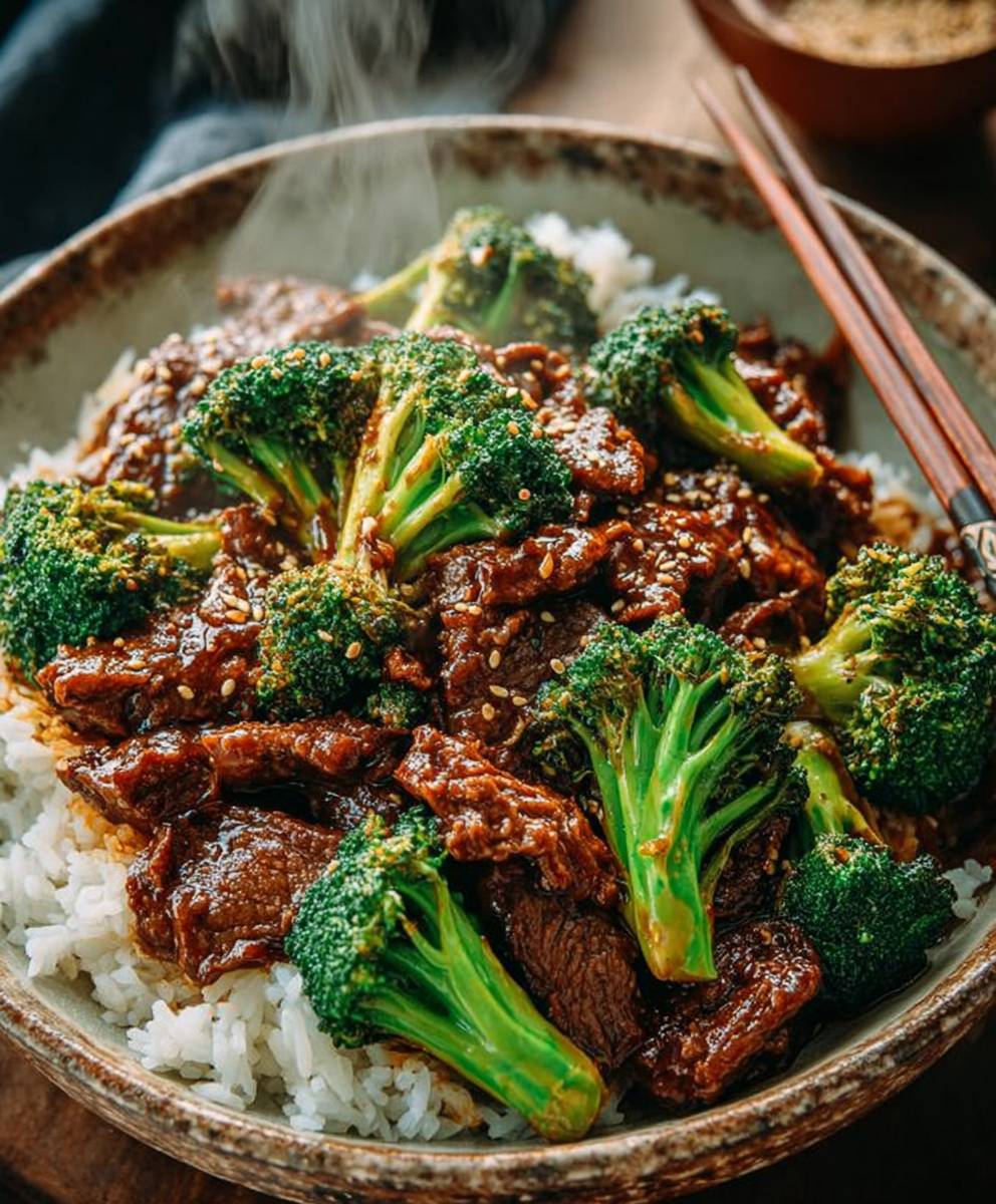 Chinese beef and broccoli