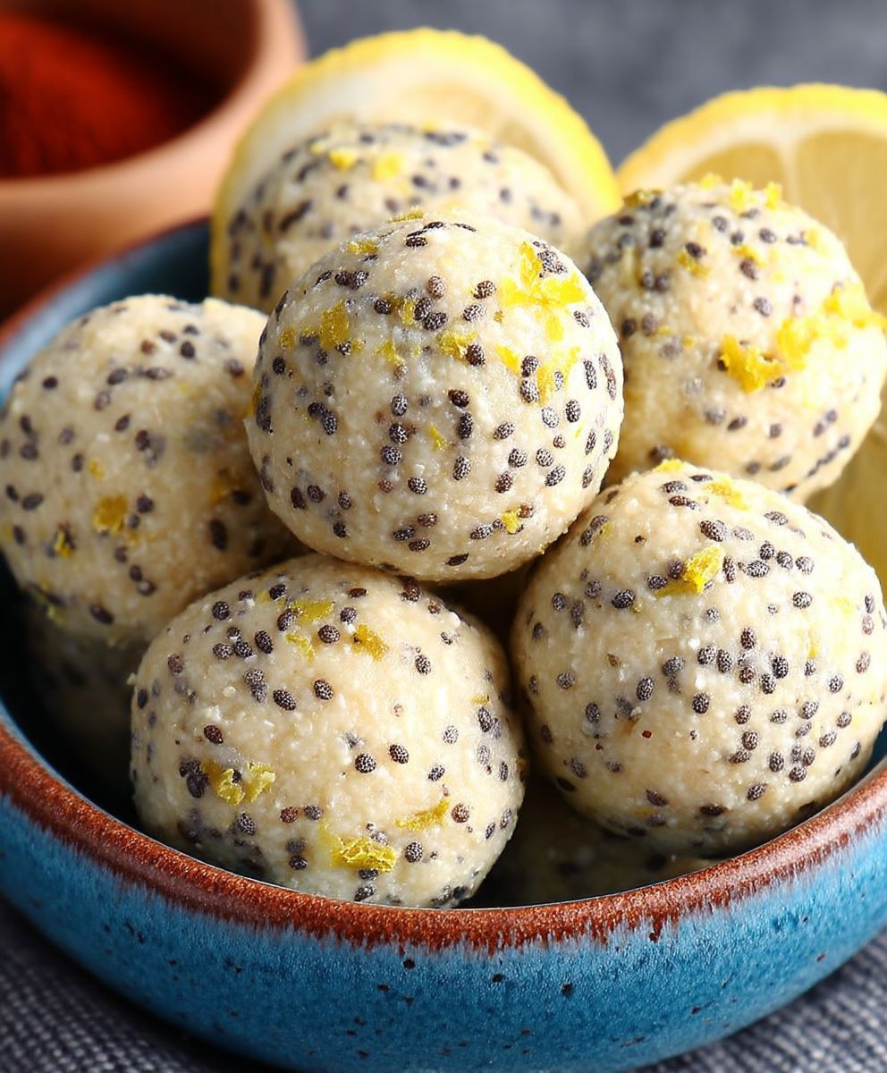 Lemon Poppy Seed Energy Bites