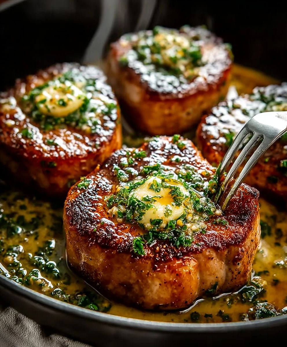 Garlic Butter Pan Seared Pork