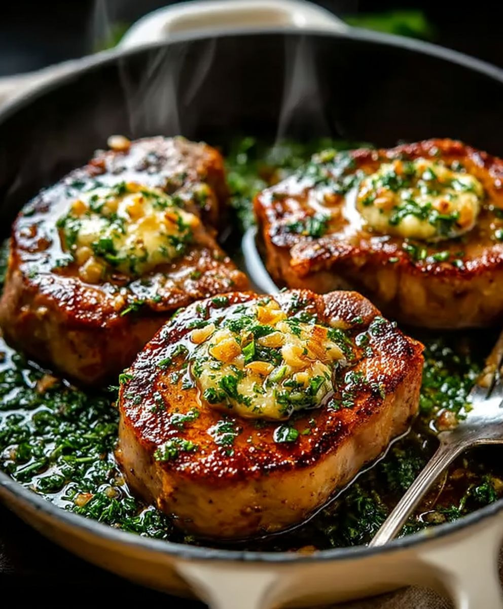 Garlic Butter Pan Seared Pork