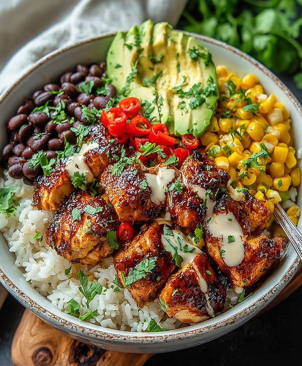 Honey Chipotle Chicken Bowls