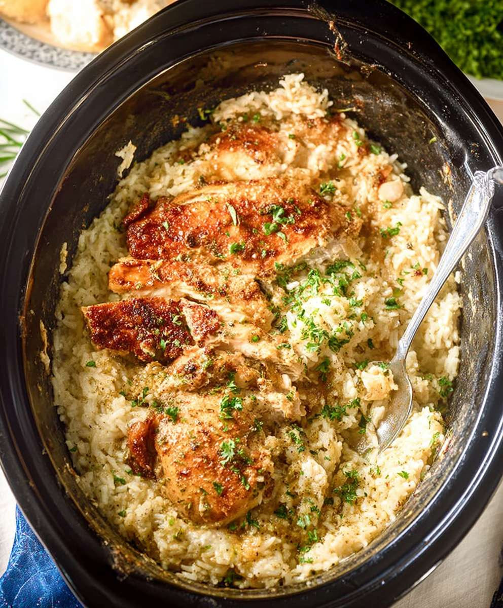 Crockpot Chicken and Rice