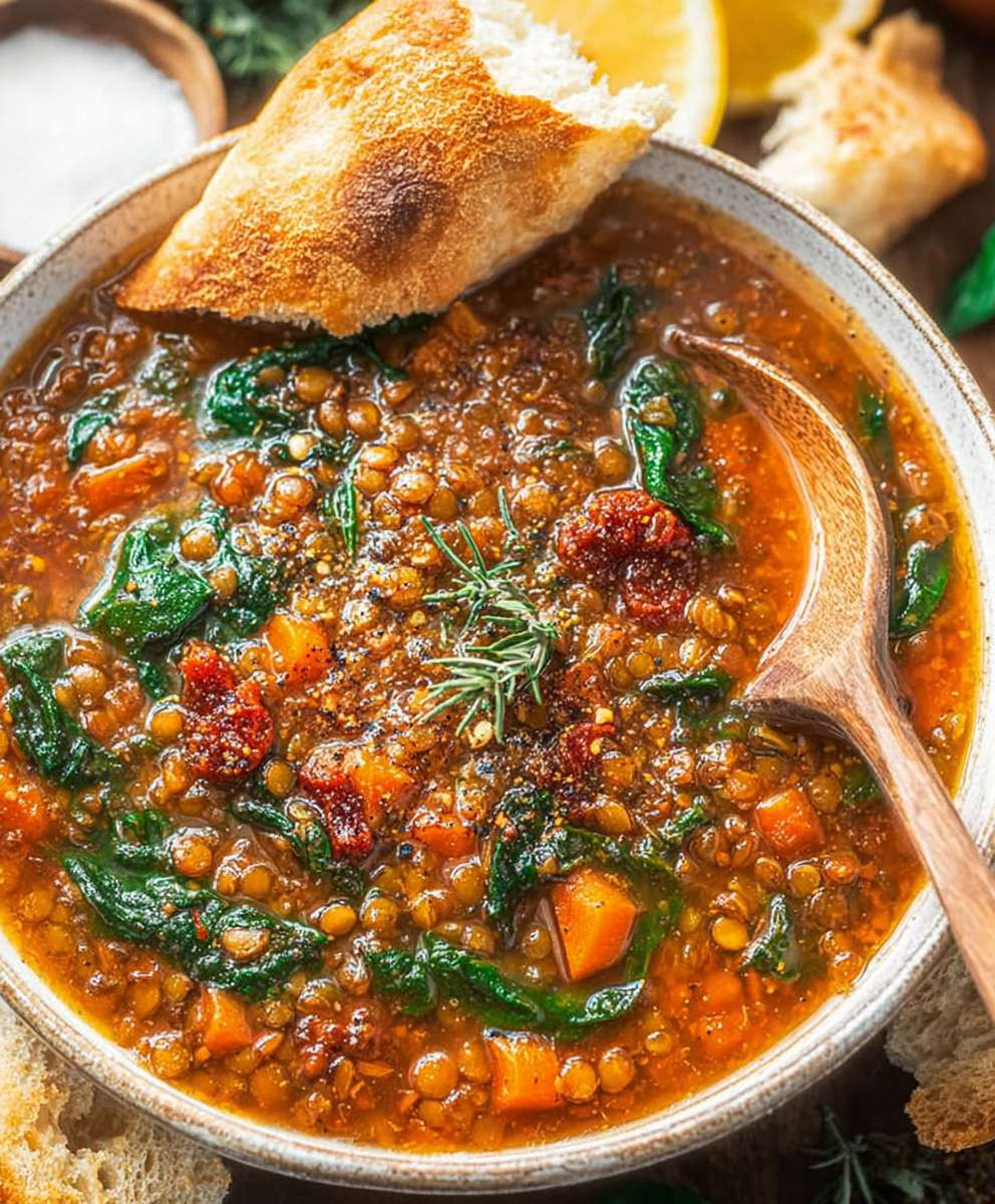 Lentil vegetable soup
