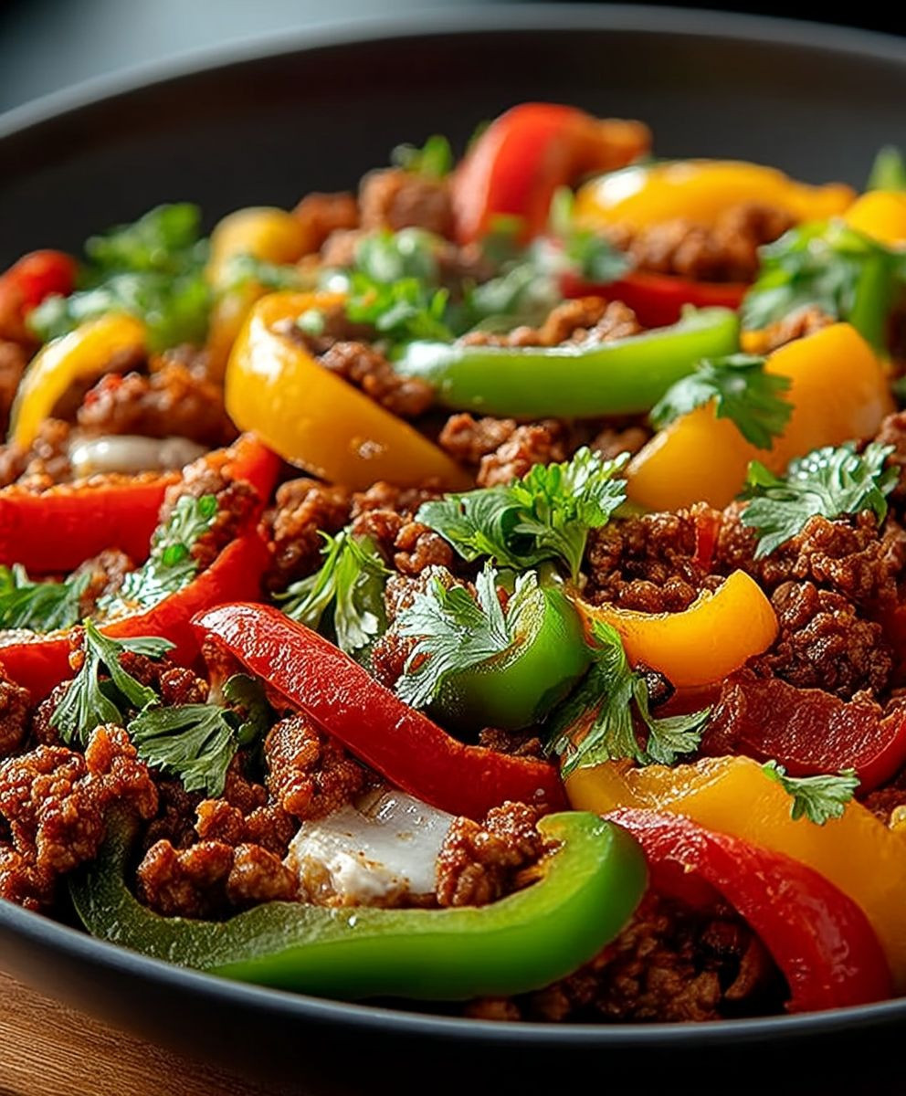 Ground Turkey Peppers Stir Fry