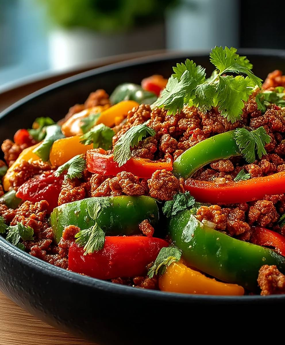 Ground Turkey Peppers Stir Fry