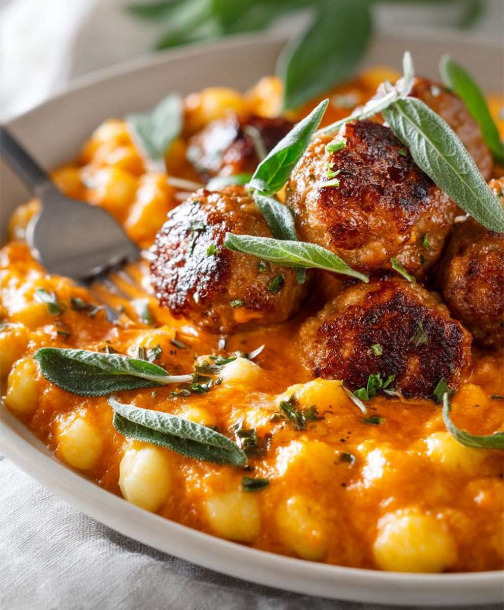 Turkey Meatballs Pumpkin Sauce