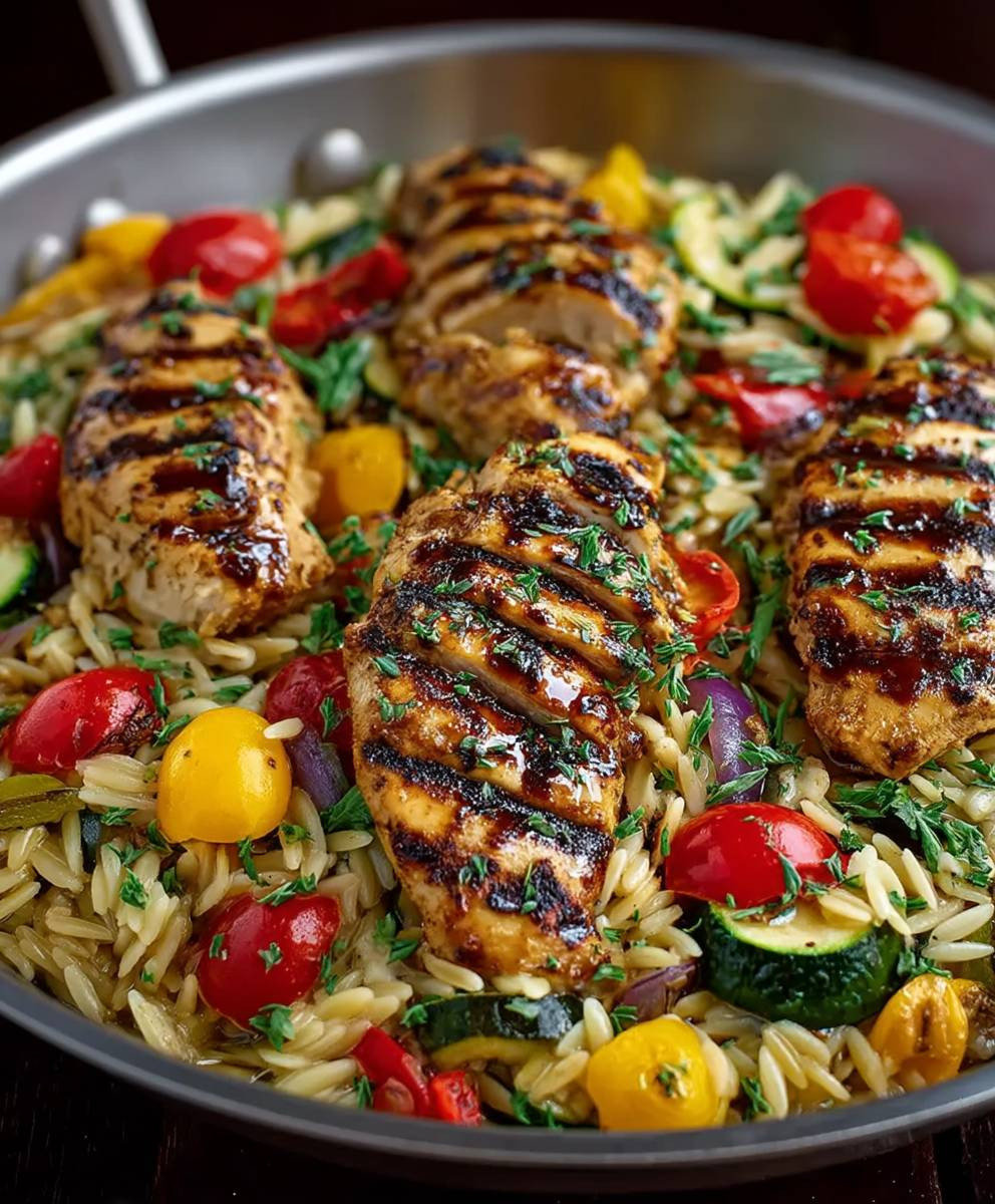Balsamic Chicken Orzo