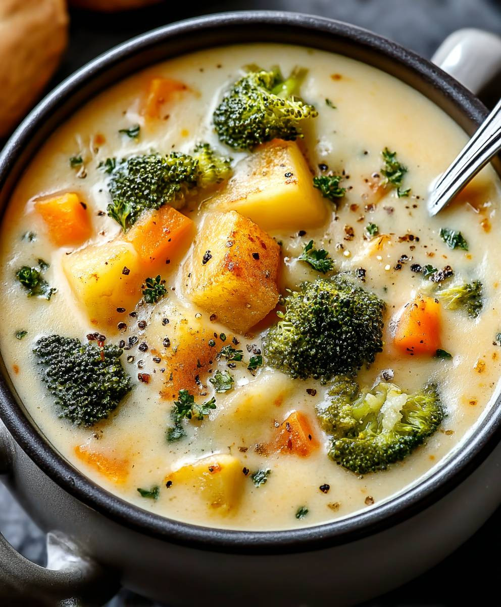 Broccoli Potato Cheese Soup