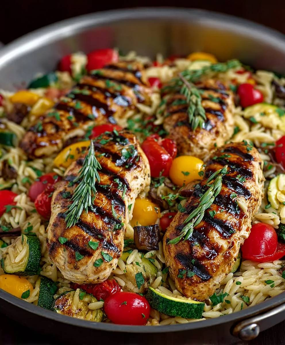 Balsamic Chicken Orzo