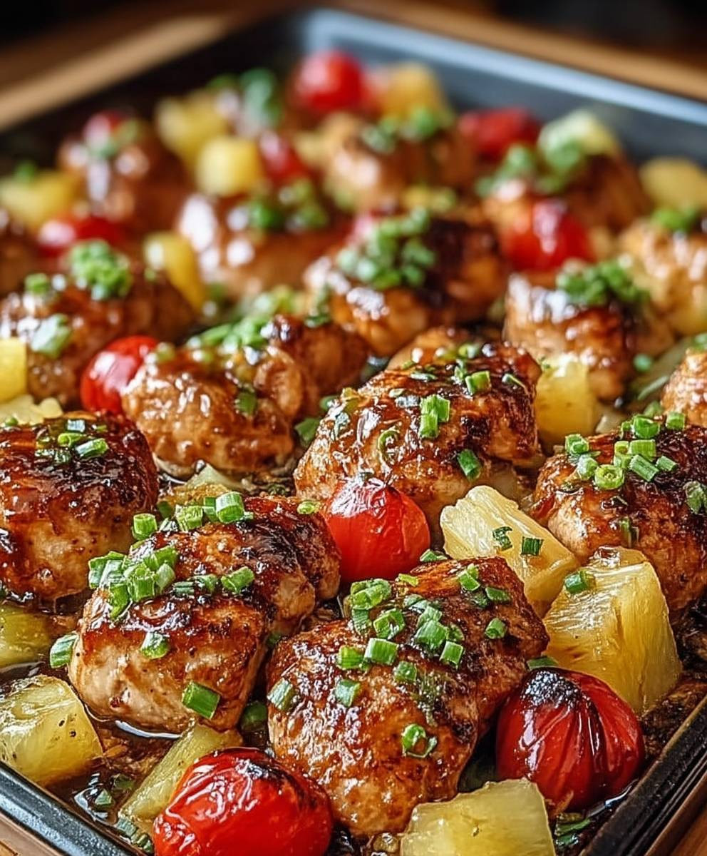 Hawaiian Chicken Sheet Pan