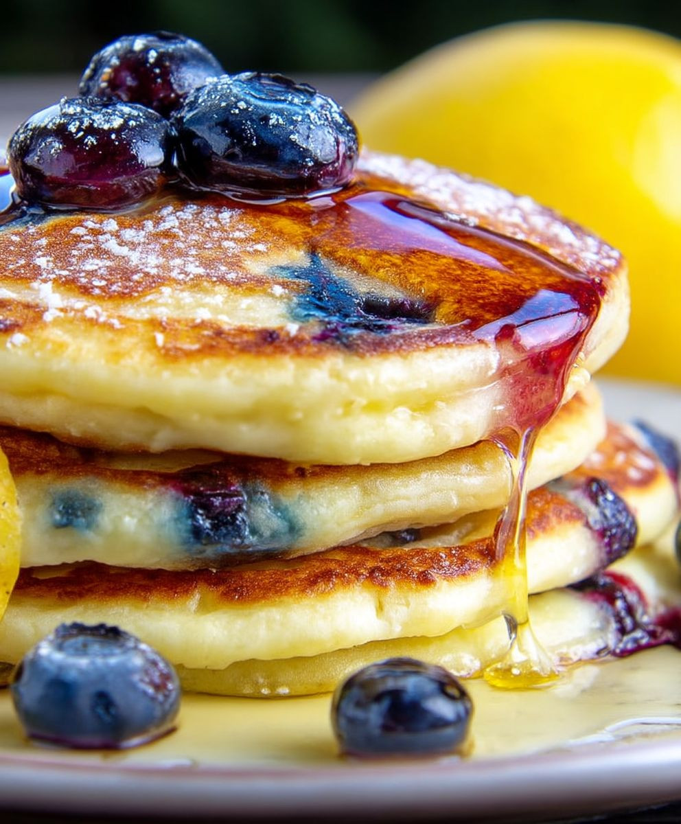Lemon Blueberry Pancakes