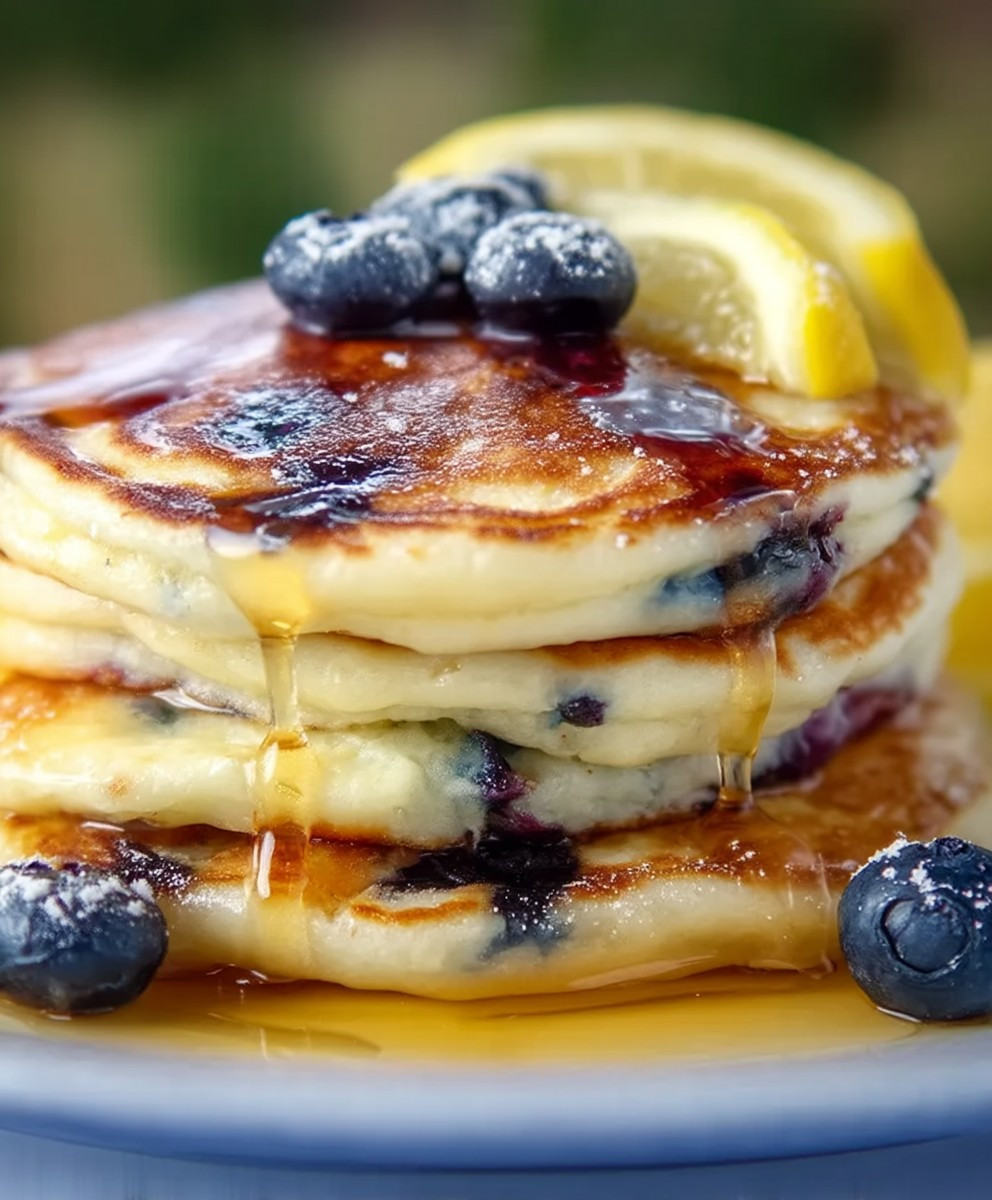 Lemon Blueberry Pancakes