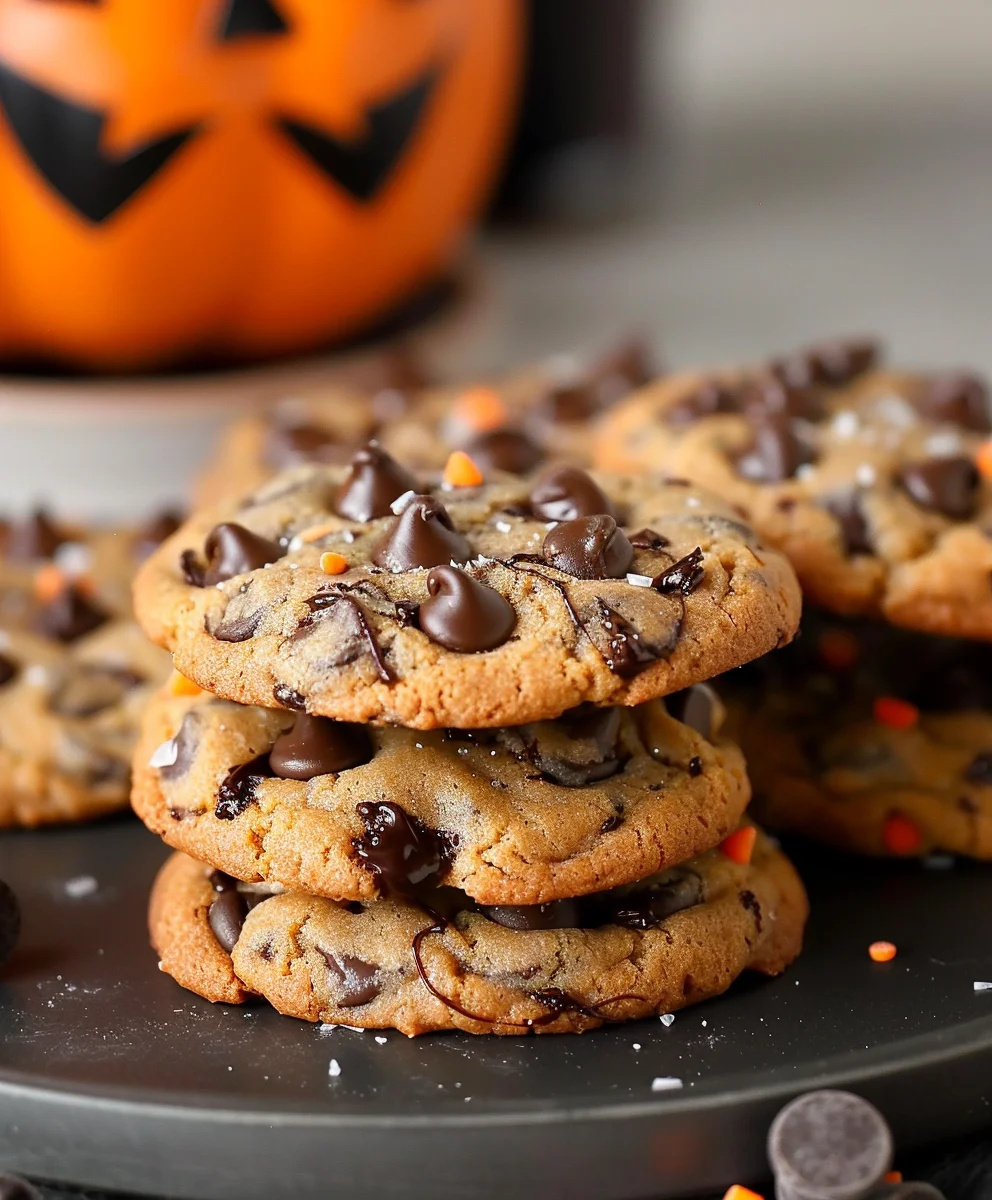 Easy Halloween Chocolate Chip Cookies for a Frightful Treat