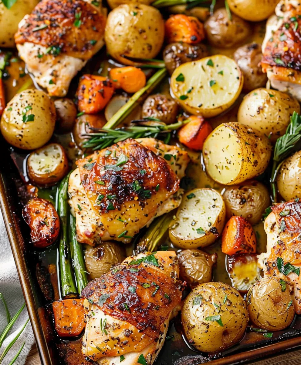 Easy Chicken Sheet Pan Dinner: One-Pan Cleanup Meal