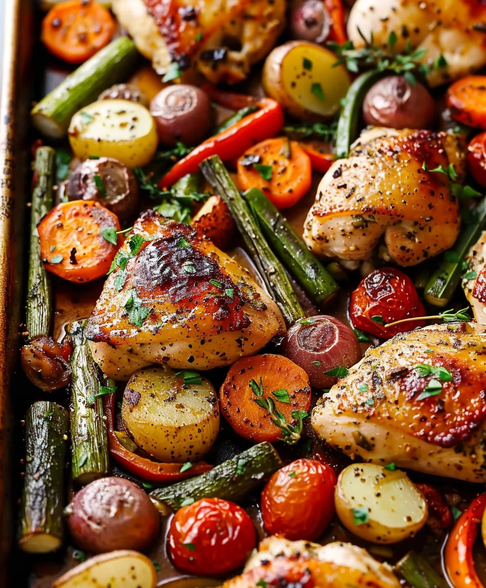 Easy Chicken Sheet Pan Dinner: One-Pan Cleanup Meal