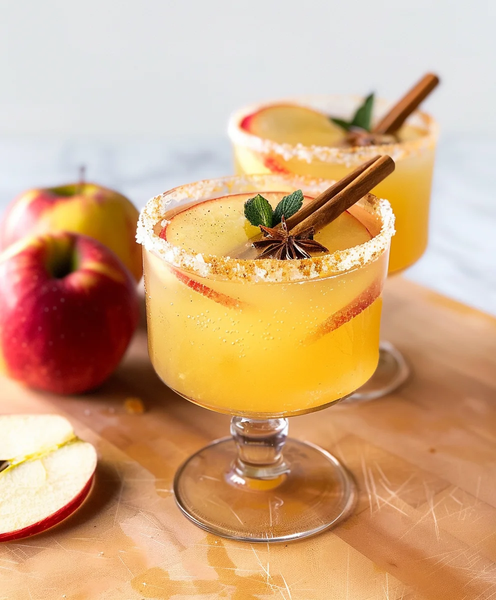 Delicious Apple Cider Virgin Margarita Mocktail Recipe