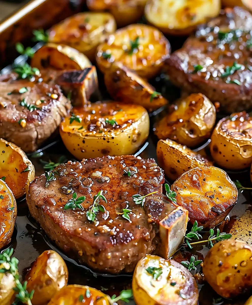 Sheet Pan Beef Chops & Crispy Potatoes: Easy One-Pan Meal