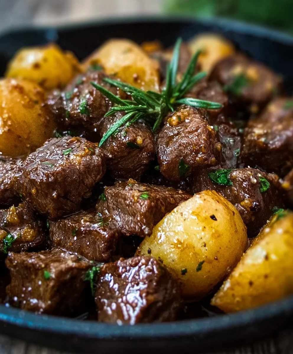 Garlic Butter Beef Bites And Potatoes: Easy Weeknight Meal