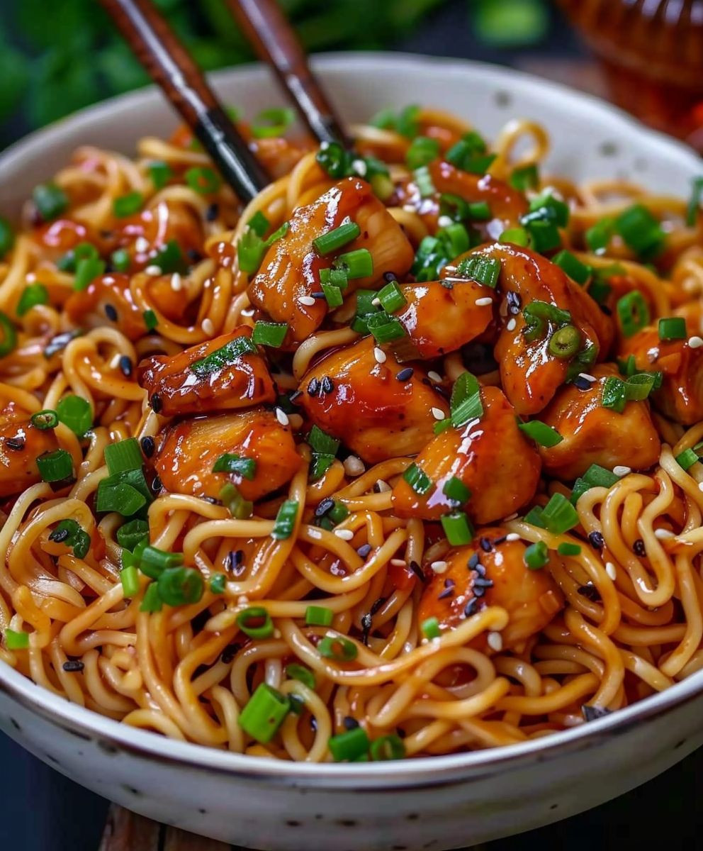 Garlic Chicken Noodles