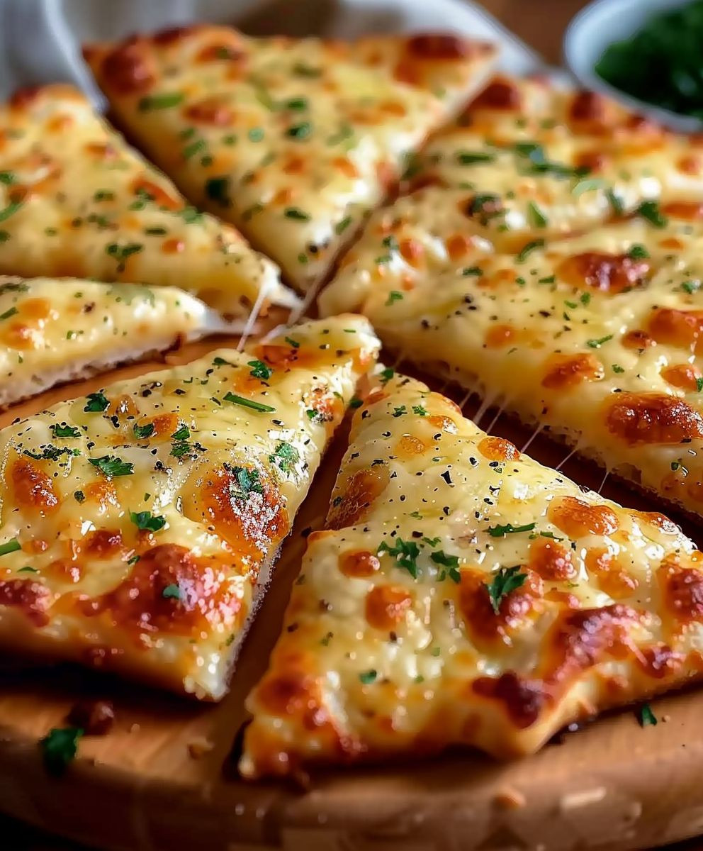 Air Fryer Cheesy Garlic Bread