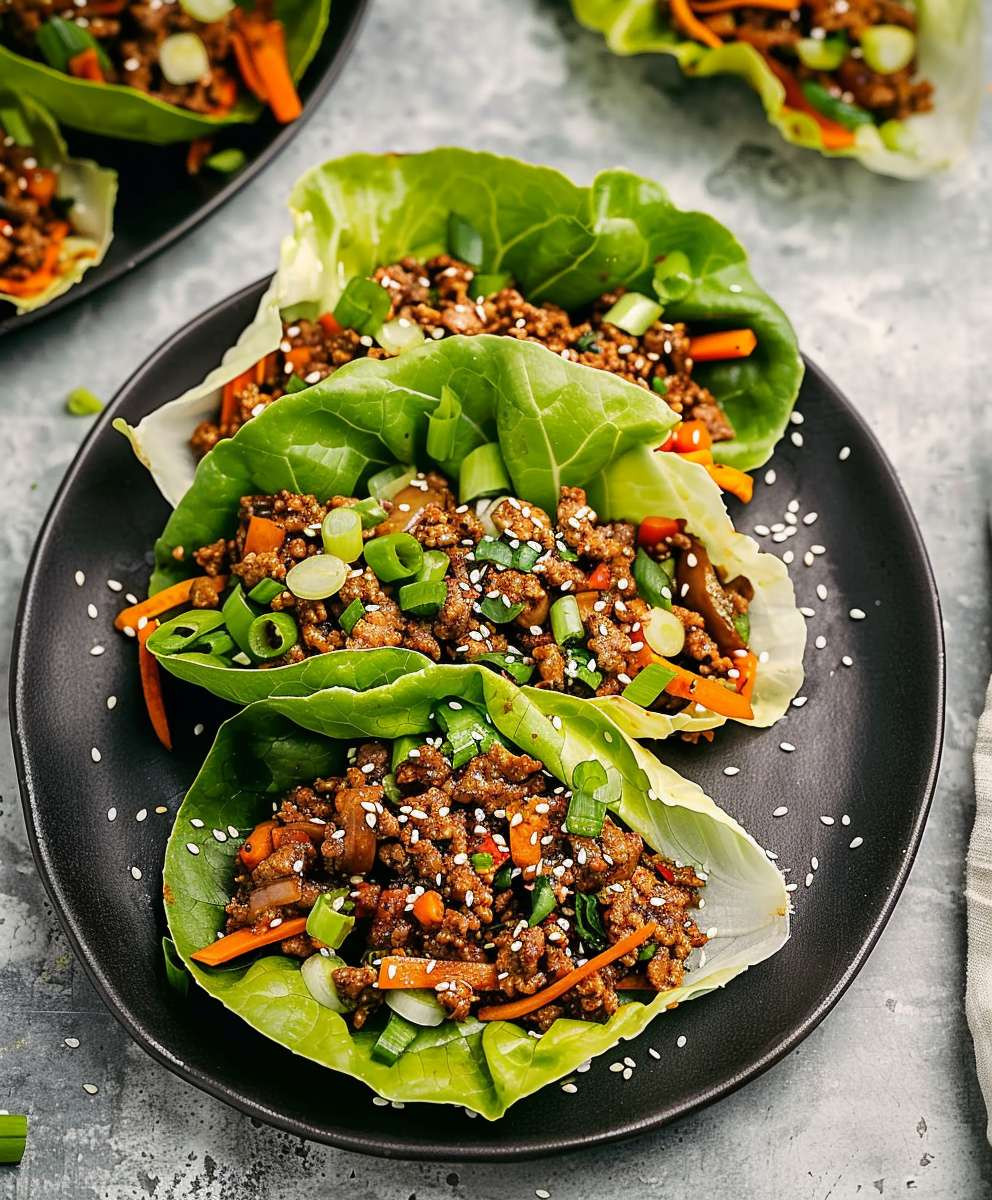 Ground Beef Lettuce Wraps