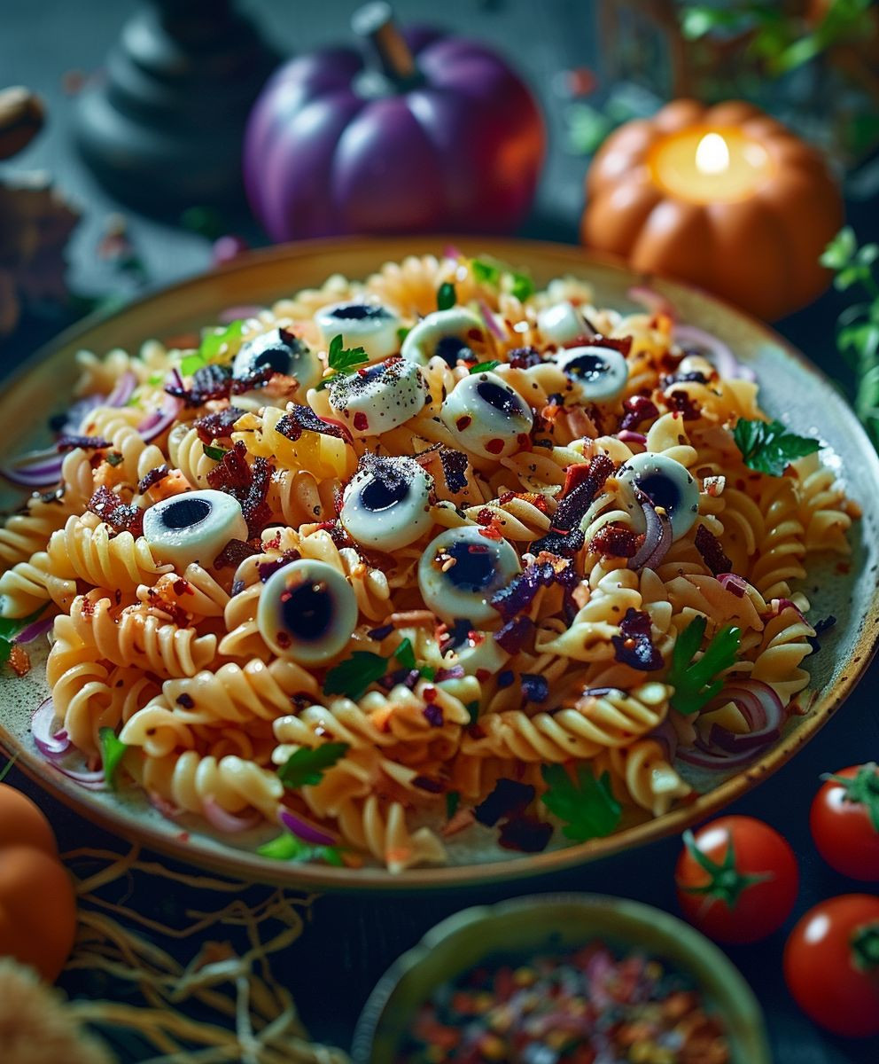 Halloween Pasta Salad