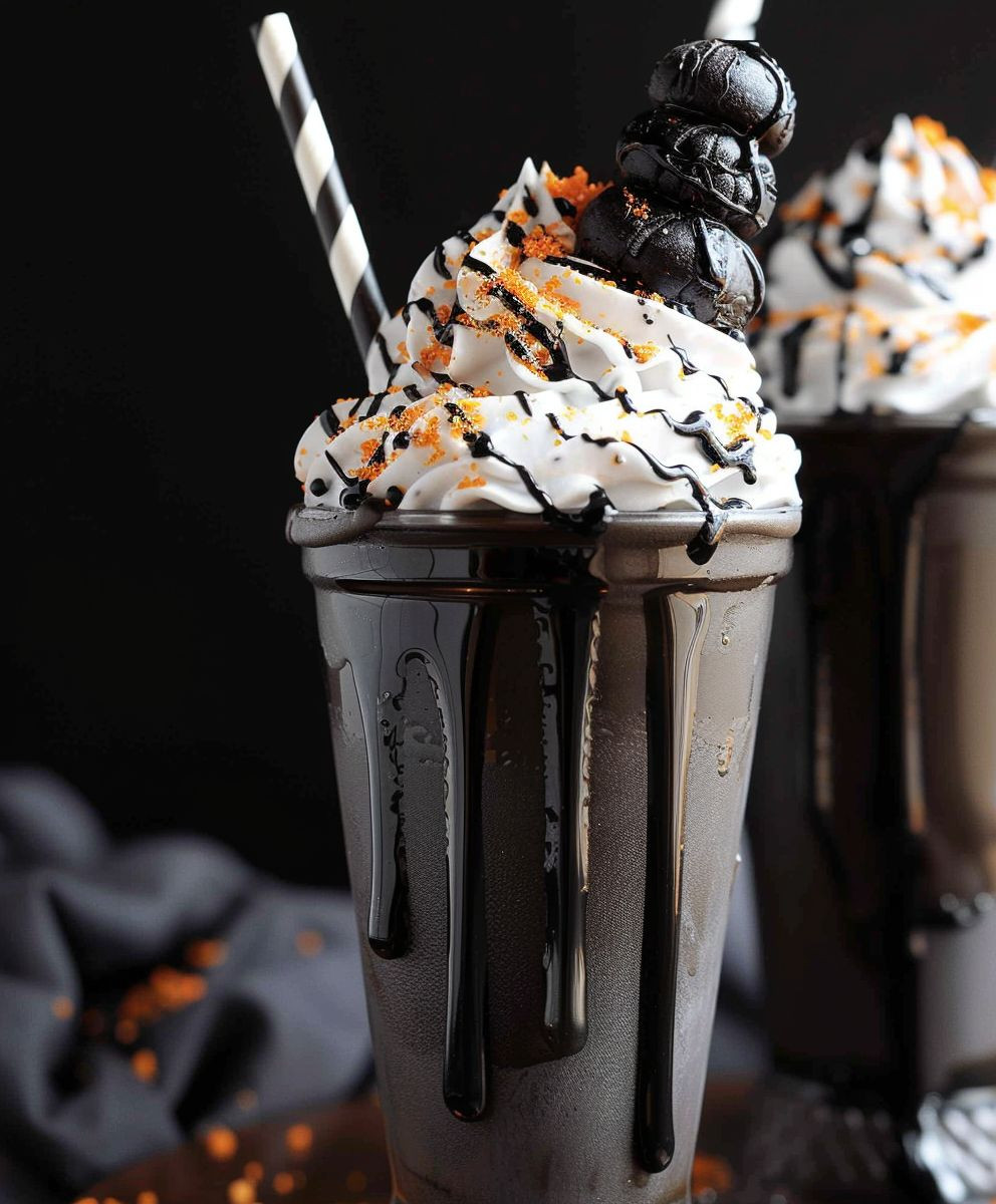 Halloween Black Milkshake