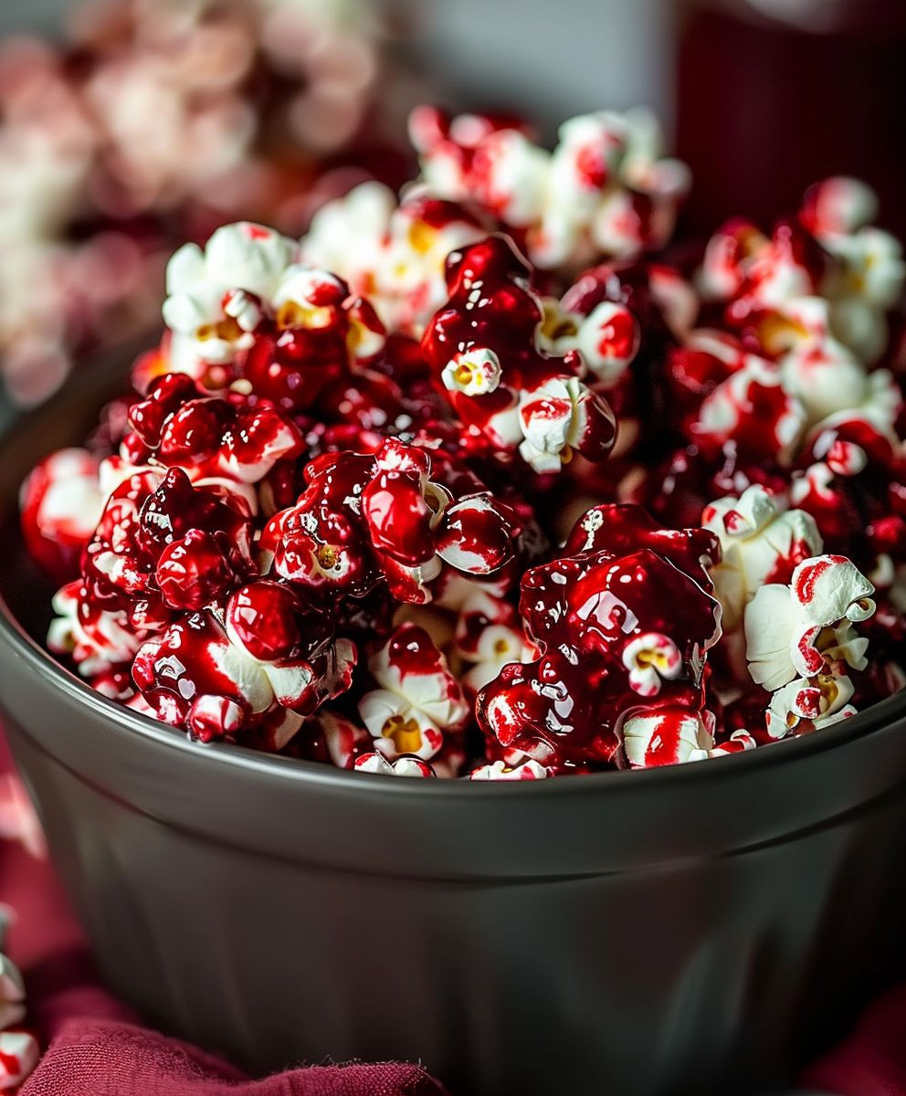 Bloody Red Velvet Popcorn