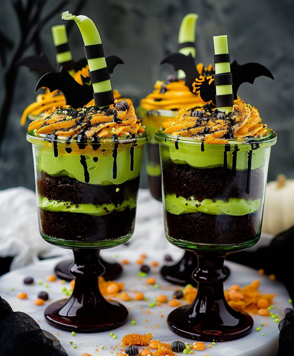 Halloween Cake Jars