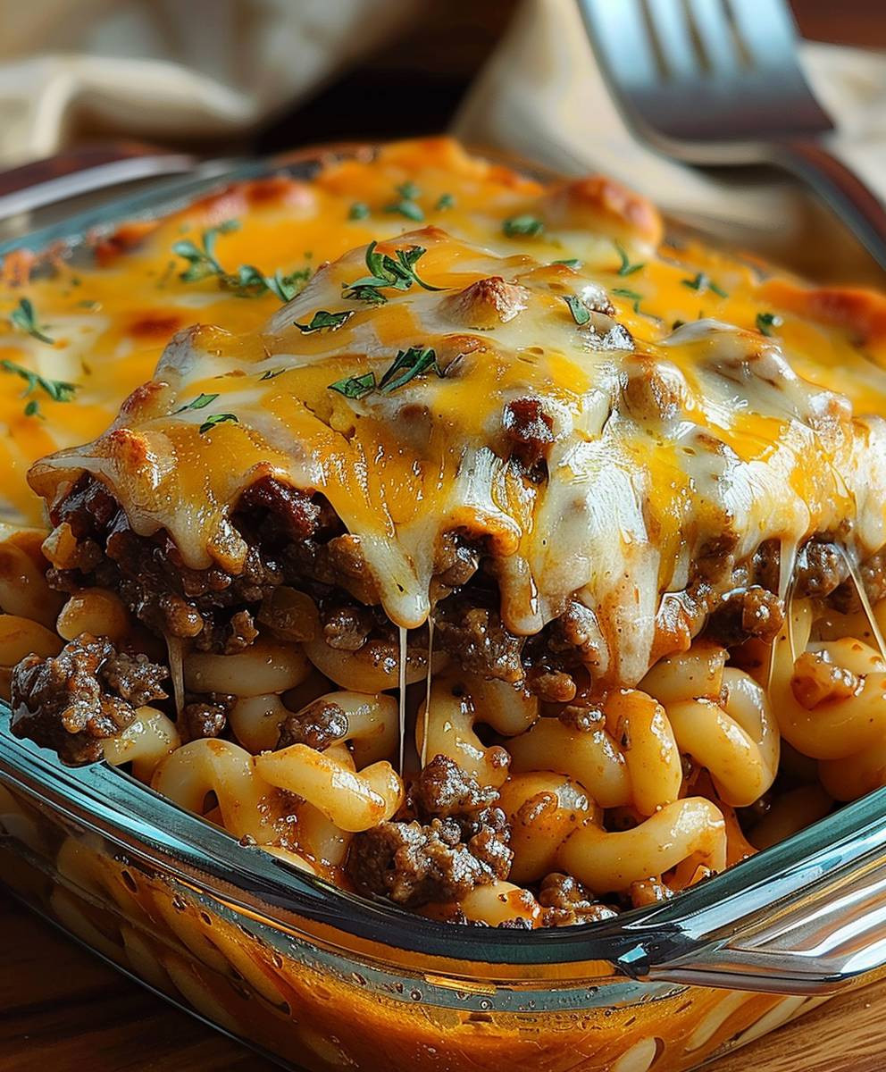 Cheesy Hamburger Casserole
